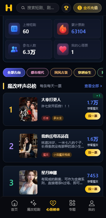 分类页界面对照